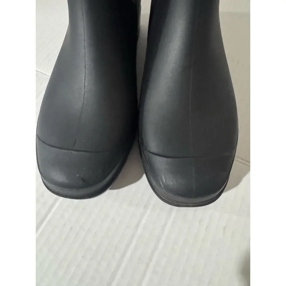 SureWay Waterproof Rain Boots Black Mid-Calf Garden Mud Boots Size 7 Gorpcore